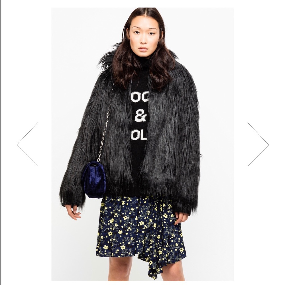 ✨Zadig & Voltaire Fridas Faux Fur Coat BNWT✨